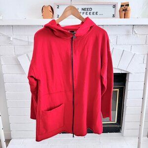 Fenini Made in USA Full Zip Hooded Shirt Jacket